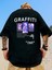 Graffiti Baskılı Oversize T-Shirt 1