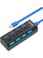 USB 3.0 4 port Hub 5Gbps çoklu USB 3.0 Splitter adaptör güç girişli 1