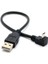 90 Derece Micro USB Erkek To USB A Erkek Kablo - Mikro USB - 30CM 1