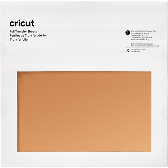 CRICUT CRICUT 2008720 TRANSFER FOLYO SAYFA 30X30CM 8 SAYFA ROSE GOLD Resim-1