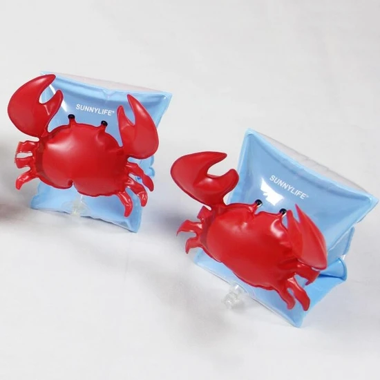 Szykd Çocuk Şişme Kırmızı Yengeçler Şekil Kol Bantları Yüzme Kollu Su Kanatları Yüzme Yüzer Boyutu: 16X20X15 cm  (Yurt Dışından)