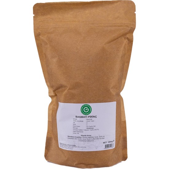 Guru Gurme Uzun Taneli Basmati Yasemin Pirinç 1 kg Fiyatı