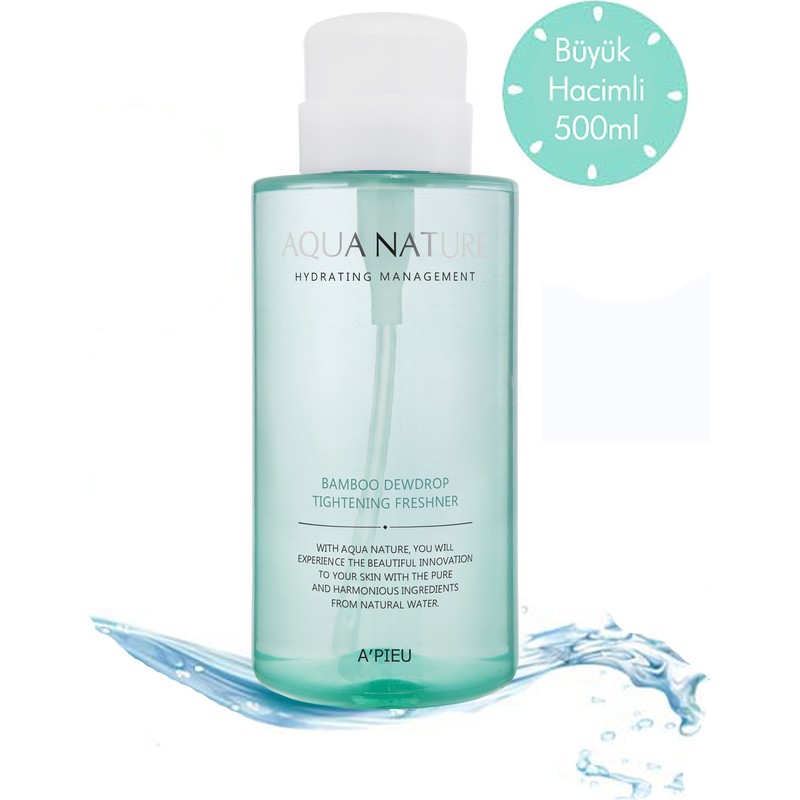 MISSHA Gözenek Arındırıcı Tonik 500ml A'PIEU Bamboo Dewdrop Sıkılaştırıcı Tüm Cilt Tipleri İçin