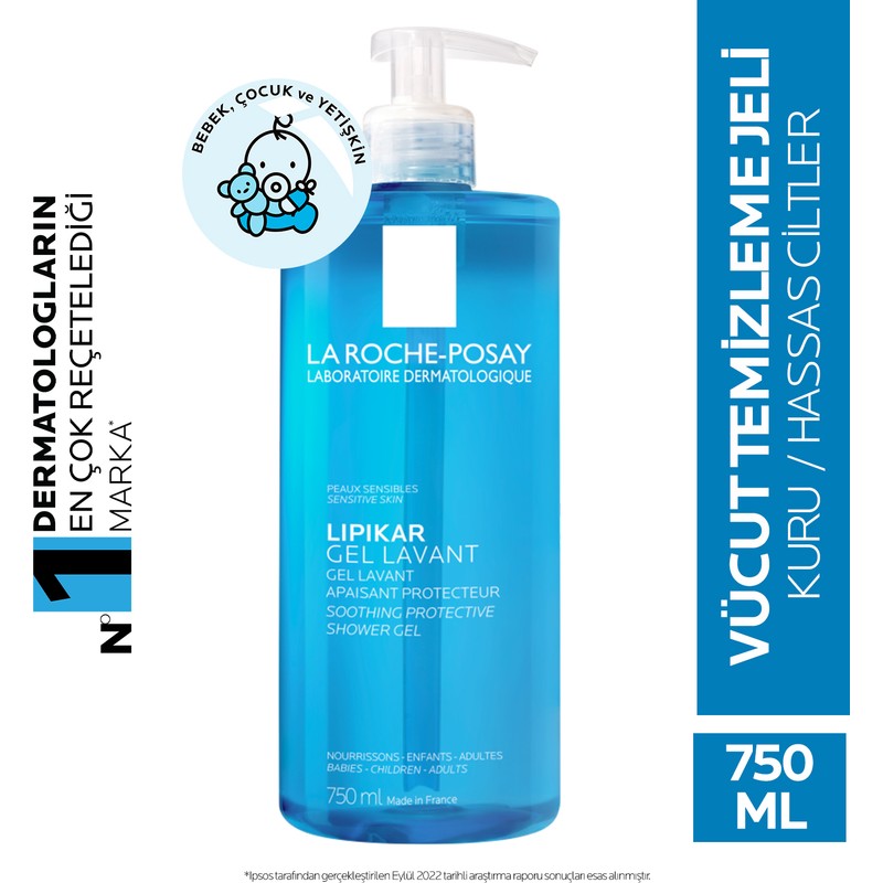 La Roche-Posay La Roche Posay Lipikar Gel Lavant 750Ml