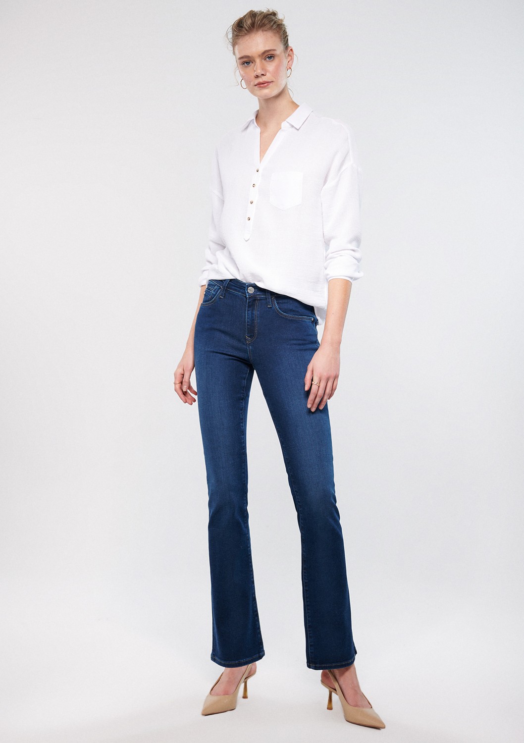Mavi Molly Gold Klasik Koyu Mavi Jean Pantolon 1013684068