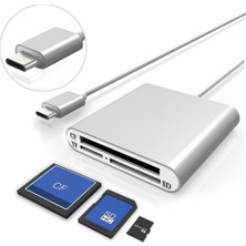 Teenspirit Bakeey USB 3.0 Tip C Yüksek Hızlı Cf Sd Tf Mikro Sd Kart Mikro Sd Akıllı Hafıza Kartı Okuyucu Otg Adaptörü (Yurt Dışından)