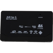 Teenspirit Hepsi Bir Arada Çoklu Kart Okuyucu Sd/xd/mmc/ms/cf/sdhc USB 2.0 (Yurt Dışından)