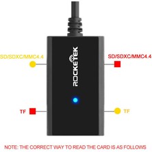 Teenspirit Eski Ağaç Rocketek Type - C 4 Port Sd Kart Tf Hafıza Kartı Okuyucu Xiaomi Cep Telefonu İçin Otg (Yurt Dışından)