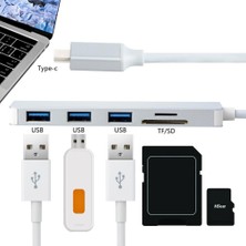 Teenspirit Tipi USB 3.0 - 3xusb 3.0 5in1 Hub Adaptörü Bilgisayar İçin Sd Tf Kart Okuyucu (Yurt Dışından)