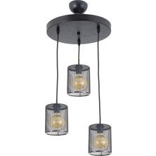 Lambadar Üçlü Slindir Model Modern Sarkıt Avize