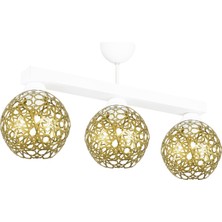 Lambadar Selçuklu Top Motif Yıldız Ferforje Model Retro Rustik Plafonyer Avize