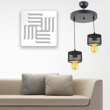 Lambadar Üçlü Kafes Model Modern Sarkıt Avize