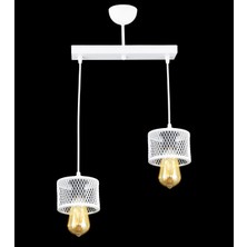 Lambadar Ikili Kafes Model Modern Sarkıt Avize