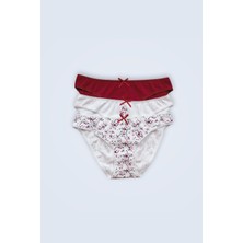 Pierre Cardin 3'lü Ekonomik Paket Cute Flower 2700  Pamuklu Basic Brief Külot