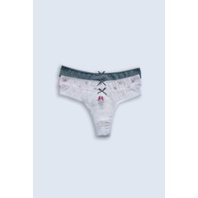 Pierre Cardin 3'lü Ekonomik Paket Romance Rose 2702 Pamuklu Basic String Külot