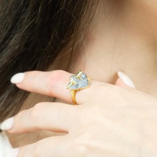 Jewel By Aila Çivi Kalp Ayarlanabilir Gümüş Yüzük
