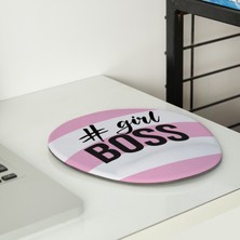 Hediye Sepeti Kız Arkadaşa Yeni Iş Tebrik Hediyesi Girl Boss Tasarımlı Mousepad