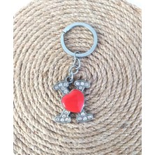 HD Marketim Anahtarlık Harf Kalp Anahtarlık Çanta Araba Cüzdan Süsü Aksesuar