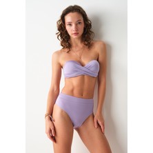 No Gossip Angela High Leg Bikini Tek Alt Lila 239203