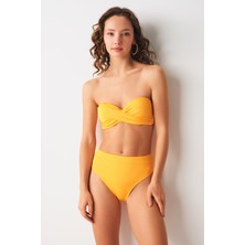 No Gossip Angela High Leg Bikini Tek Alt Sarı 239203