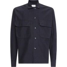 Calvin Klein Düğmeli Yaka Siyah Erkek Gömlek K10K109920BEH