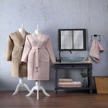 Taç Pearl Bambu Aile Seti Pudra Kahve