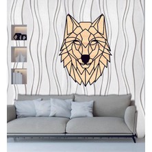 Ahşap Kurt Temalı Duvar Tablo 40X29
