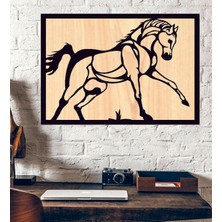 At Seyis Çiftlik Temalı Ahşap Duvar Tablo