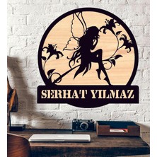 Kişiye Özel Peri Çocuk Odası Ahşap Duvar Tablo