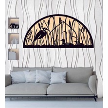 Sazlıklar Doğa Ahşap Duvar Tablo