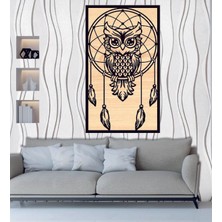 Baykuş Ahşap Duvar Tablo