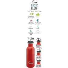 Laken Çelik Basıc Şişe 1l Black –flow Kapak  -  LKBSF100NE