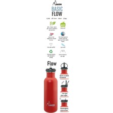 Laken Çelik Basıc Şişe 0.50L White –flow Kapak  -  LKBSF50BL