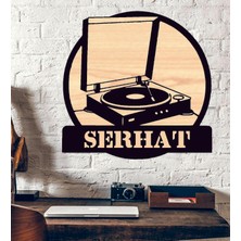 Kişiye Özel Pikap Nostalji Müzik Temalı Ahşap Duvar Tablo