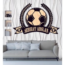 Kişiye Özel Futbol Lig Kupa Ödül Temalı Ahşap Duvar Tablo