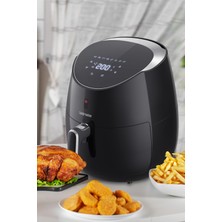 Goldmaster Luxfry 2000 Watt Yüksek Güç 6,4 Litre Geniş Xxl Dokunmatik Airfryer Yağsız Sıcak Hava Fritözü