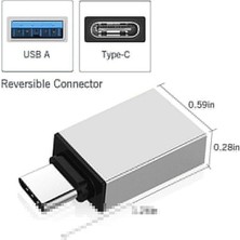 Daytona DR-01 Usb-C Tipi Type-C To USB Android Splitter Smartphone Konnektör Okuyucu Çevirici (2 ADET)