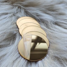 Papyon Designs Dekoratif Pleksi Ayna Daire Yuvarlak (Kendinden Yapışkanlı) 2 Adet