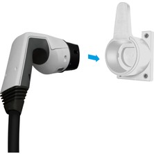 Egnio Type2 Ev Holder''white'' / Elektrikli Araç Tip2 Soket Uyumlu Kablo Toparlayıcı''beyaz''