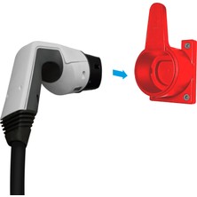 Egnio Type2 Ev Holder''red'' / Elektrikli Araç Tip2 Soket Uyumlu Kablo Toparlayıcı''kırmızı''