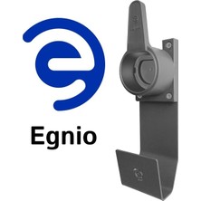 Egnio Type2 Ev Holderand Hanger''grey''/elektrikli Araç Tip2 Soket Uyumlu Kablo Toparlayıcı ve Metal Askı