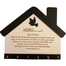 Solmaz Ahşap Dua Kazımalı Anahtarlık Askılığı