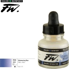 Daler Rowney Likit Akrilik (Pistole) Mürekkebi Fw Ink 29.5ml 711 Shimmering Blue