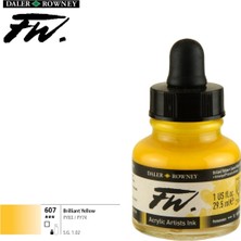 Likit Akrilik (Pistole) Mürekkebi Fw Ink 29.5ml 607 Brilliant Yellow