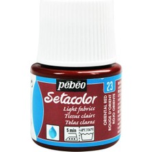 Pebeo Light Fabric (Transparan) Kumaş Boyası 23 Orıental Red 45 ml