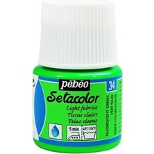 Pebeo Light Fabric Fluorescent (Fosforlu) Kumaş Boyası 34 Green 45 ml