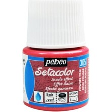 Pebeo Suede Effect (Süet Etkisi) Kumaş Boyası 305 Powder Pınk 45 ml