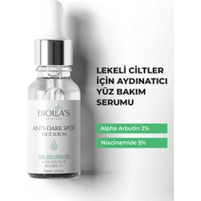 Biolea's Lekeli Ciltler Için Aydınlatıcı Yüz Bakım Serumu Niacinamide 5% + Alpha Arbutin 2% 30 ml