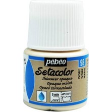 Pebeo Setacolor Shimmer (Pırıltılı) Opak Kumaş Boyası 98 Ivory 45 ml