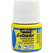 Pebeo Setacolor Shimmer (Pırıltılı) Opak Kumaş Boyası 36 Rıch Yellow 45 ml